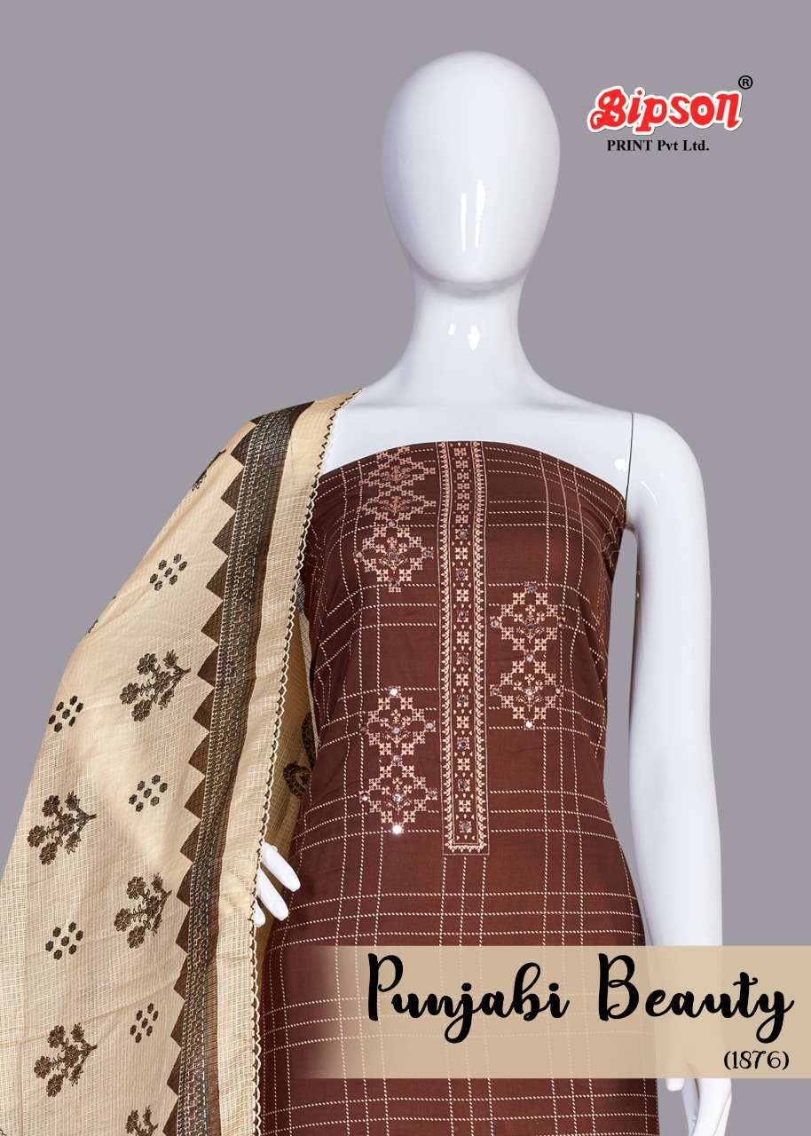 Bipson Fashion Punjabi Beauty 1876 Cotton Foil Print Salwar ...