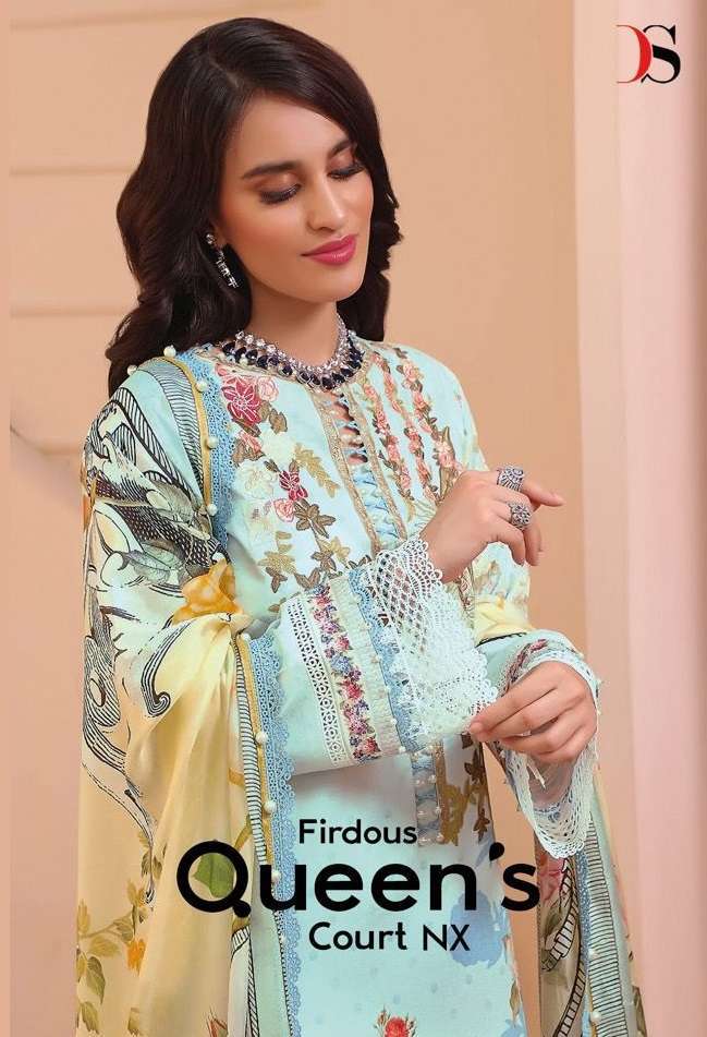 Deepsy Suits Firouds Queens Court NX Cotton With Embroidery ...