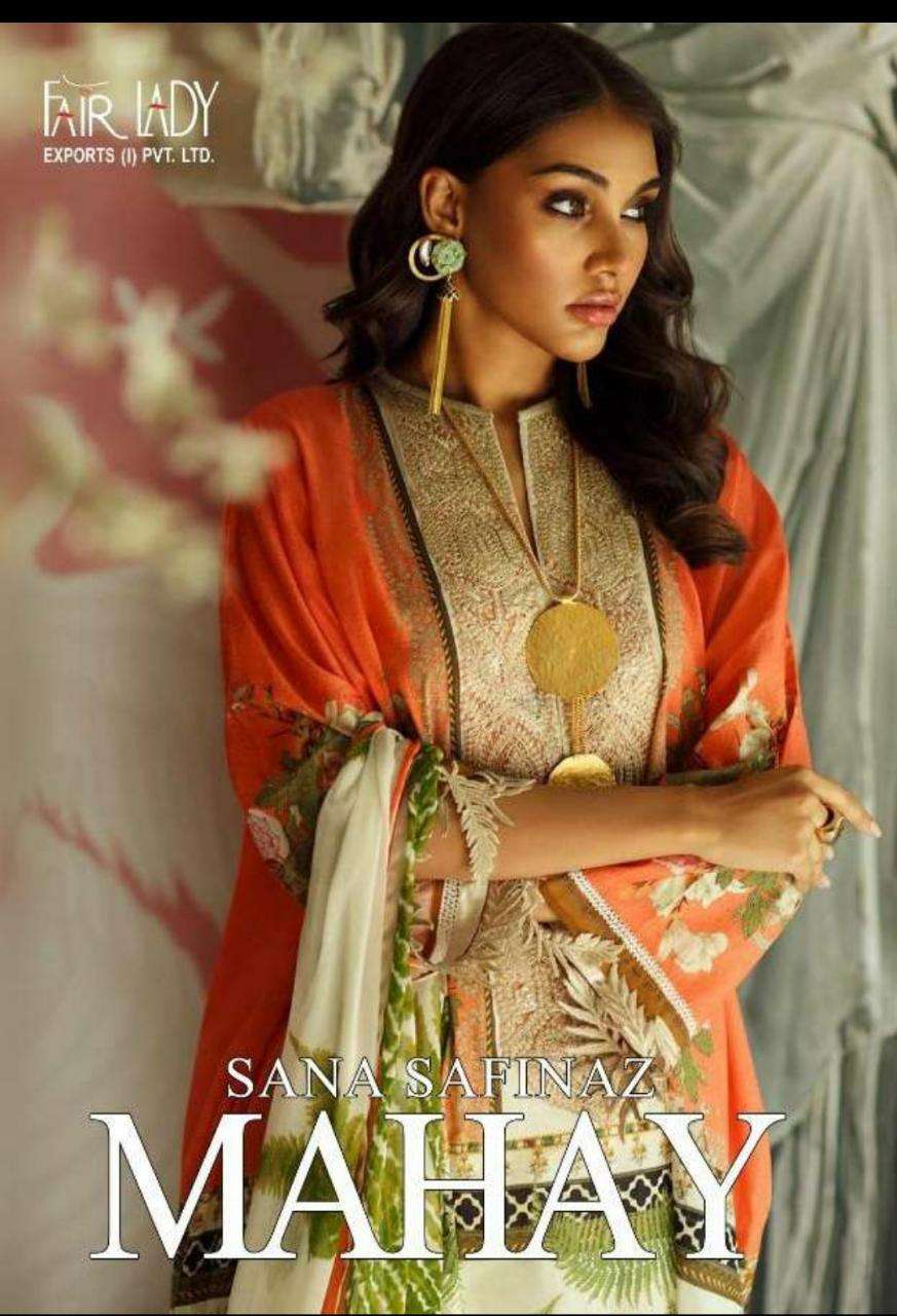 Fairlady Sana Safinaz Mahay Jam Satin With Embroidery work P...