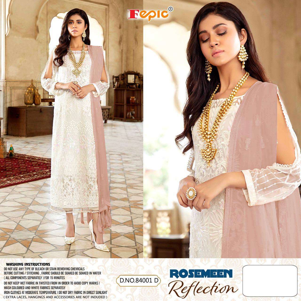 Fepic Rosemeen 84001 Georgette With Embroidery work pakistan...