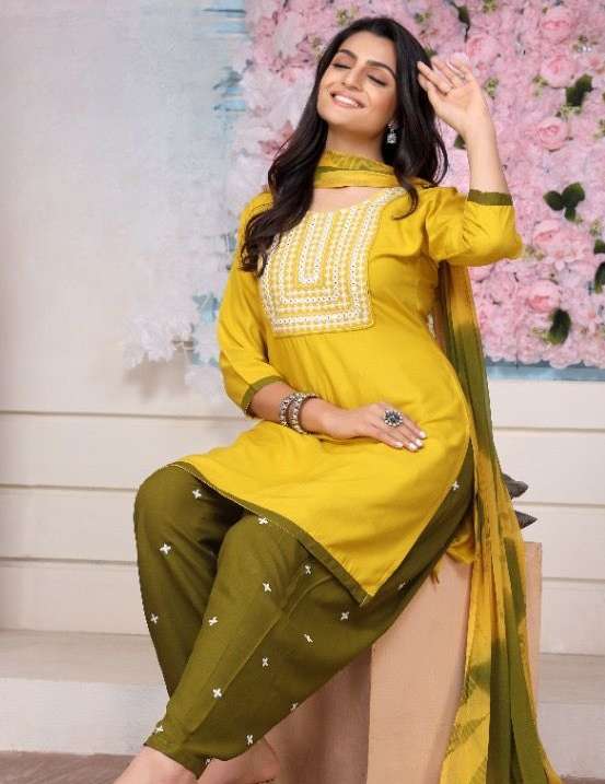 FLASH LIGHT PATIYALA VOL 4 LATEST RAYON FABRIC PUNJABI SUITS...