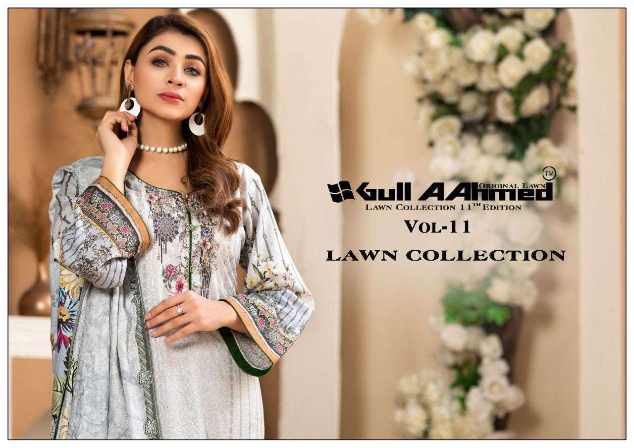 Gul Ahmed Vol 11 Lawn With Fancy Pakistani Suits collection ...