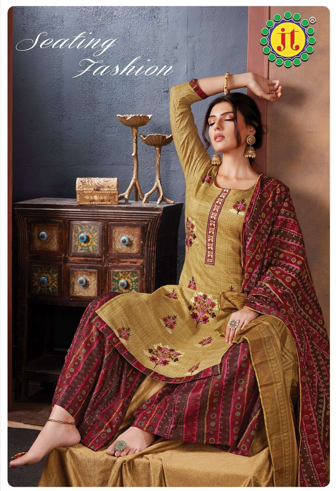 JT Afreen Vol 7 Cotton With Digital Print Salwar kameez coll...