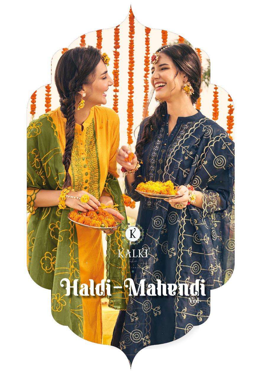 Kalki fashion Haldi Mahendi vol 4 Viscose Fancy Designer Rea...