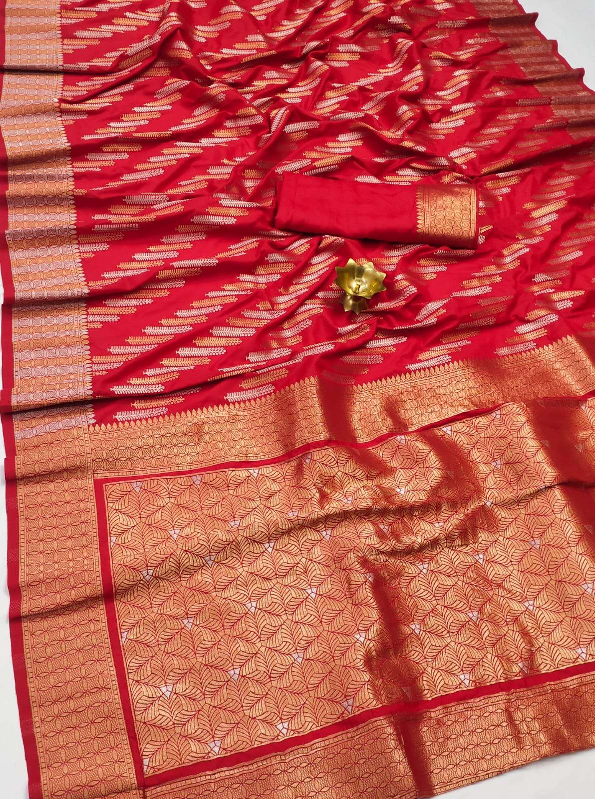 Karan banarasi Silk with gold Zari Weaving Saree collection ...