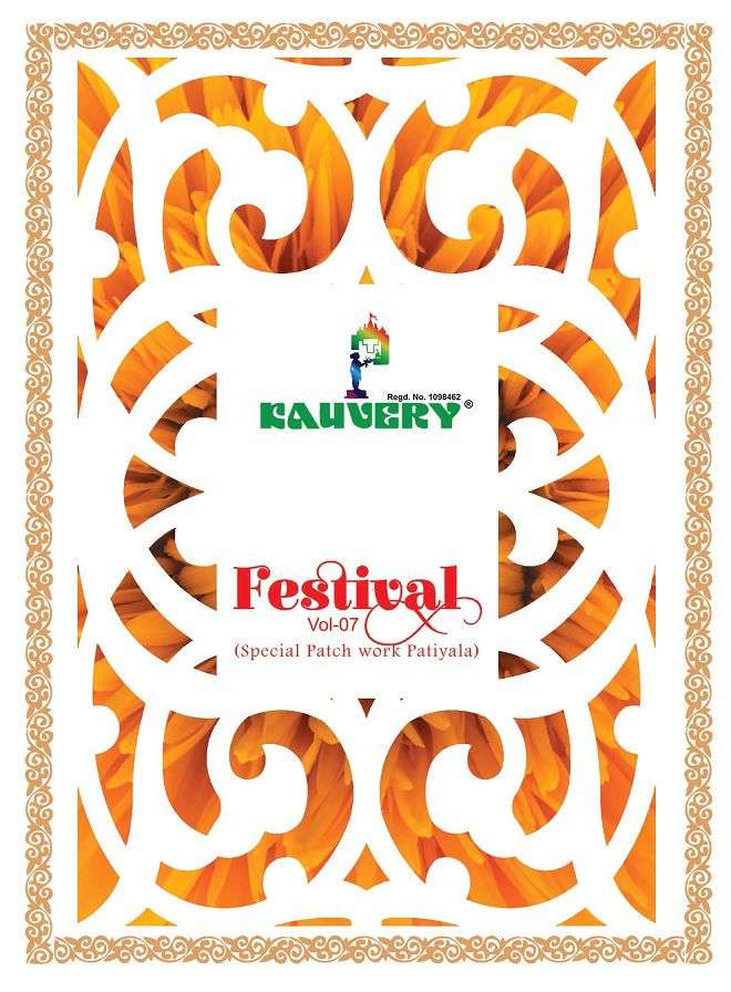Kauvery Festival Vol-7 Cotton With Digital Print Readymade S...