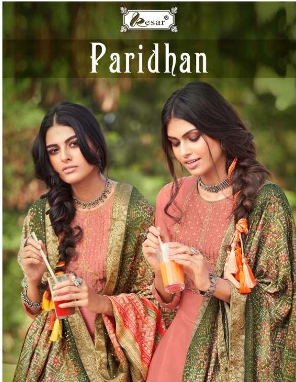 kesar Paridhan Premium Silk With Embroidery Work Salwar Kame...