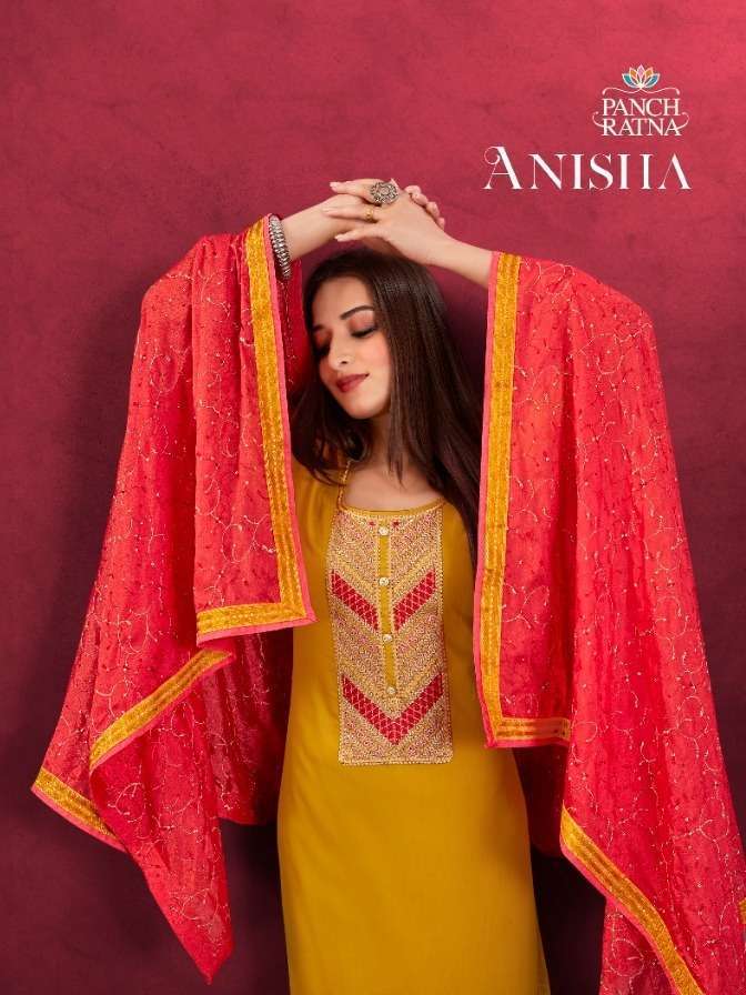 Kessi fabrics Panch Ratna Anisha Jam Silk Cotton With fancy ...