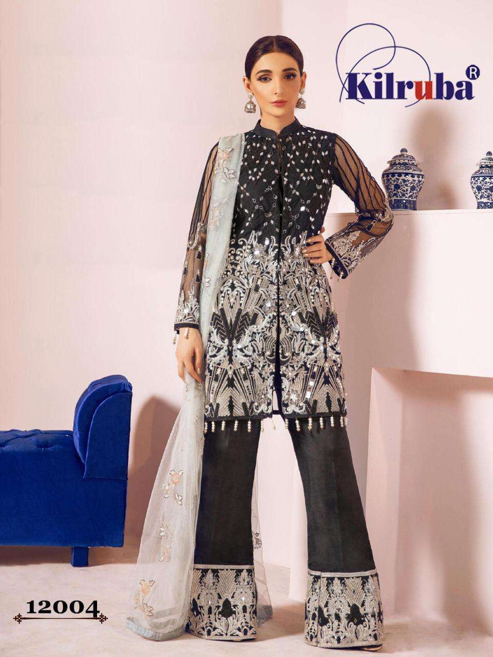 Kilruba 12004 Net With Embroidery work Pakistani Suits colle...