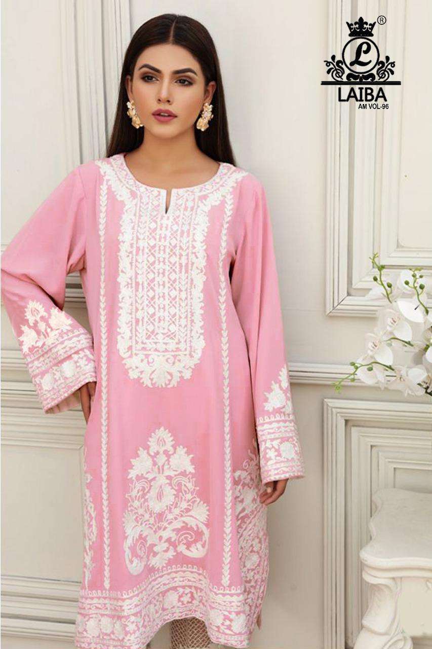 Laiba Am Vol 96 Georgette With Fancy Embroidery work Pakista...