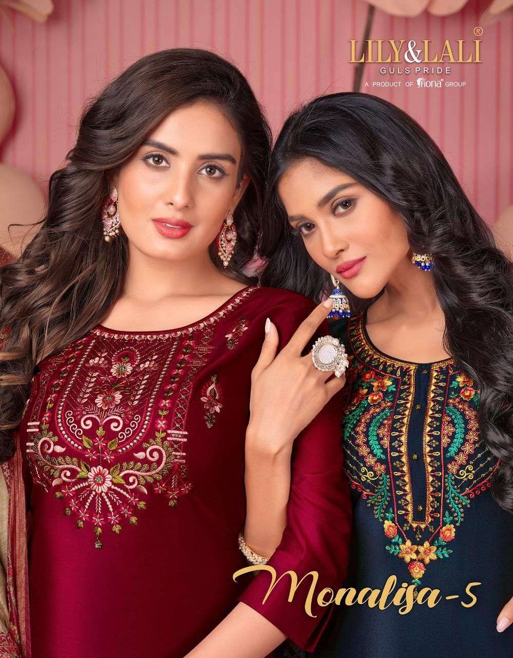 Lily & Lali Monalisa Vol 5 Silk With Fancy Embroidery work S...