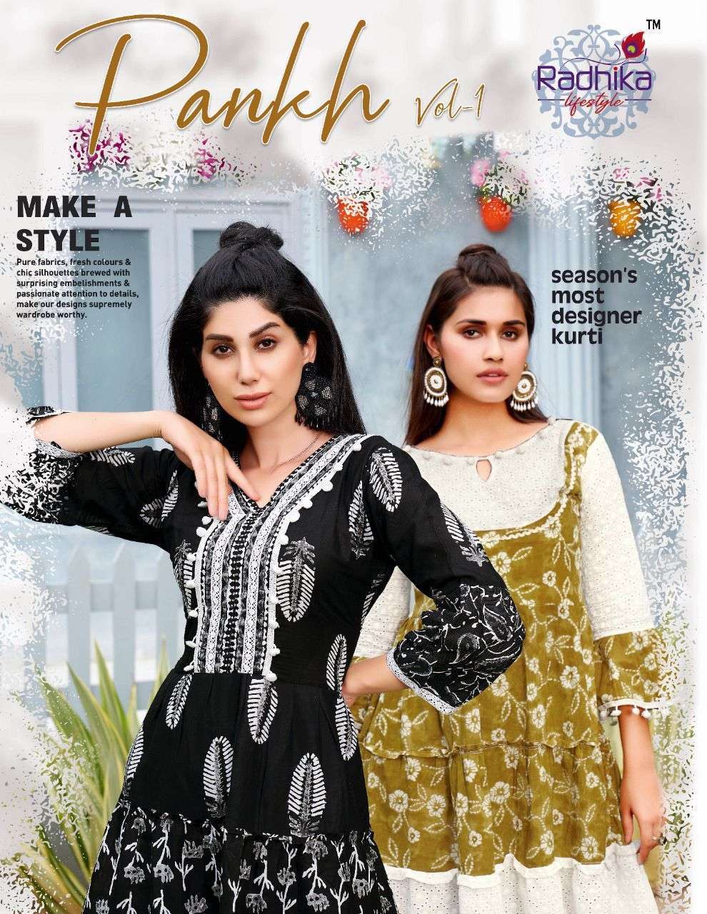 Radhika Fashion lifestyle Pankh vol 1 Cotton With Chifli Wor...