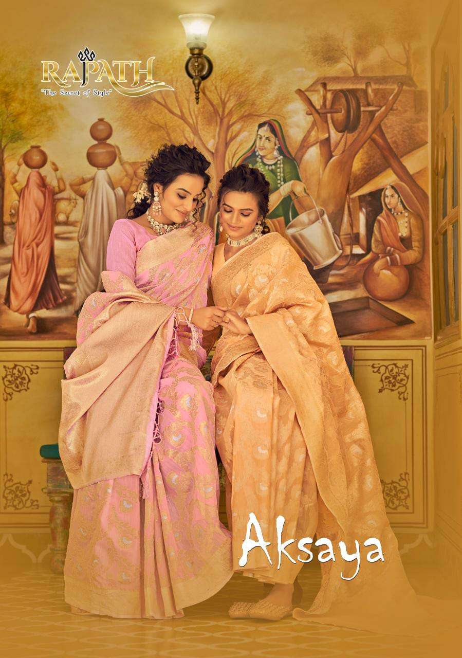 RAJPATH AKSAYA LATEST LINEN SAREE COLLECTION AT WHOLESALE RA...