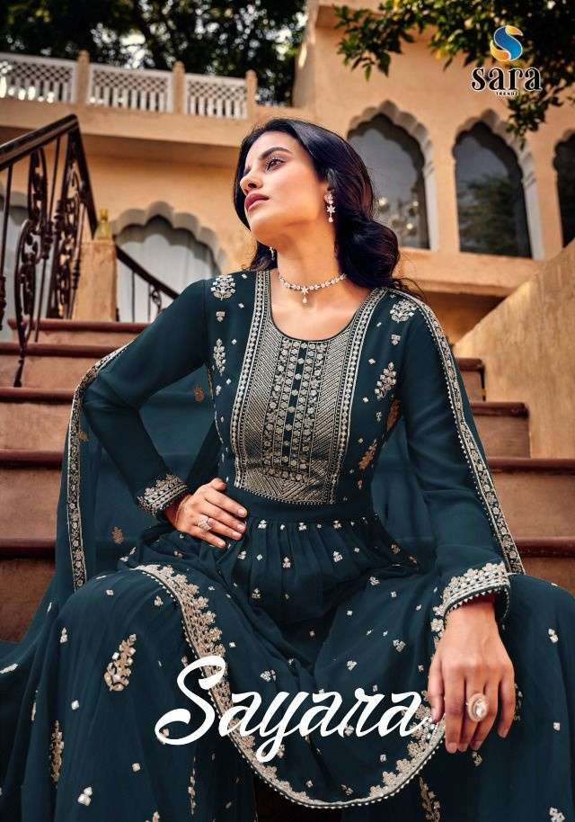 Sara Sayara georgette With heavy Work Designer Salwar Kameez...