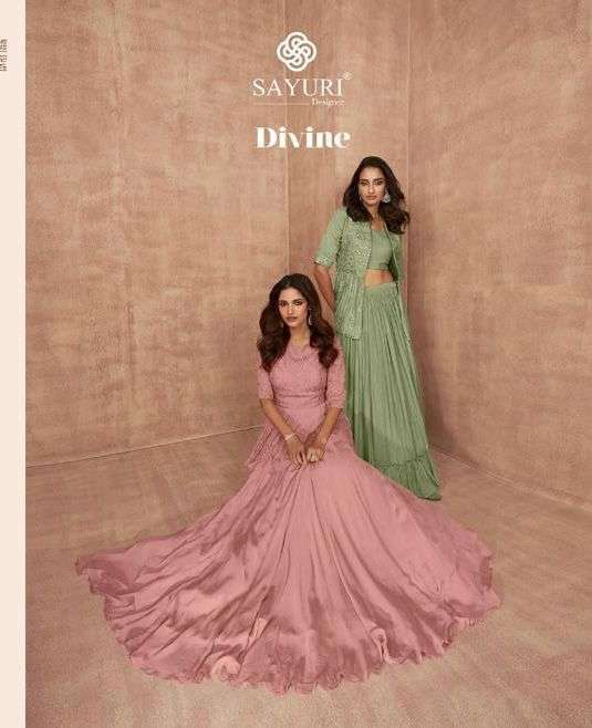 Sayuri Designer Divine Fancy Party Wear Long Gown collection...