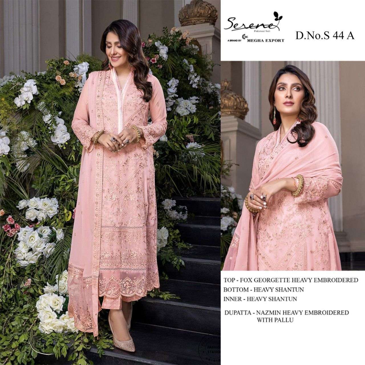 Serene S 44 Georgette With Fancy Pakistani salwar kameez col...