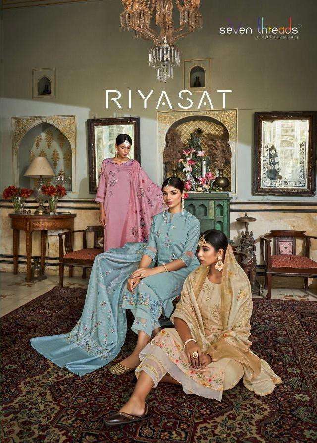 Seven Threads Riyasat Thread Silk With Fancy Festival Wear R...
