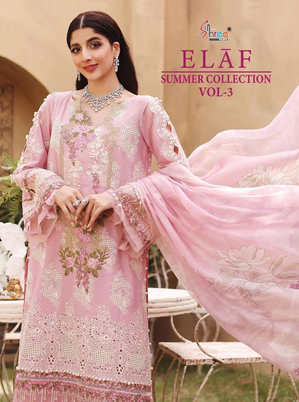 Shree Fabs Elaf Collection vol 3 Cotton With Embroidery work...
