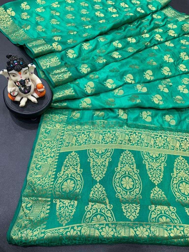 Silk With Zari Weaving Design Fancy Saree collection at whol...
