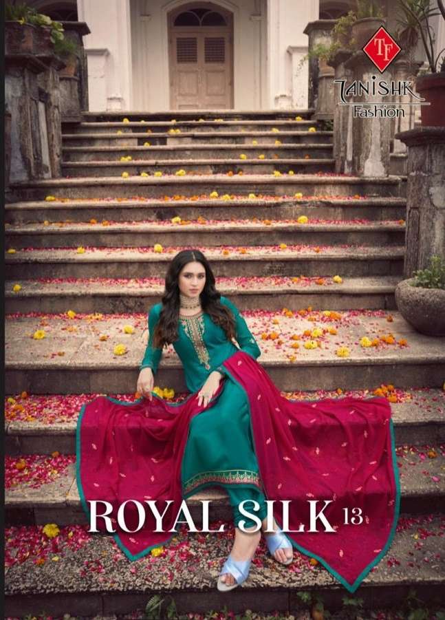Tanishk Fashion Royal Silk vol 13 Creap Silk with fancy Hand...