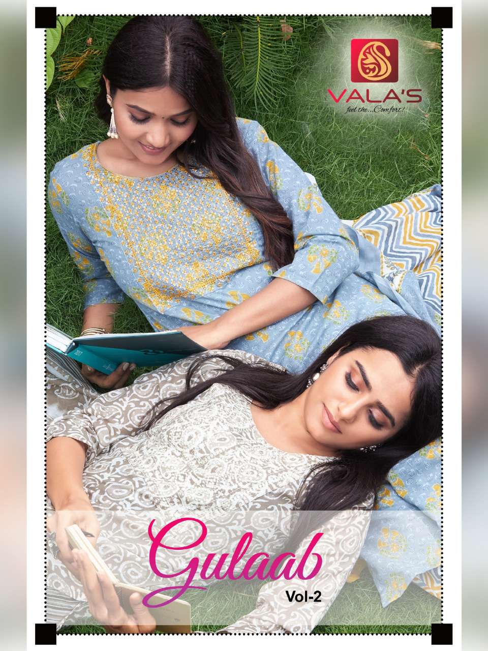 Valas Gulab Vol 2 Cotton With Digital Print Readymade Salwar...