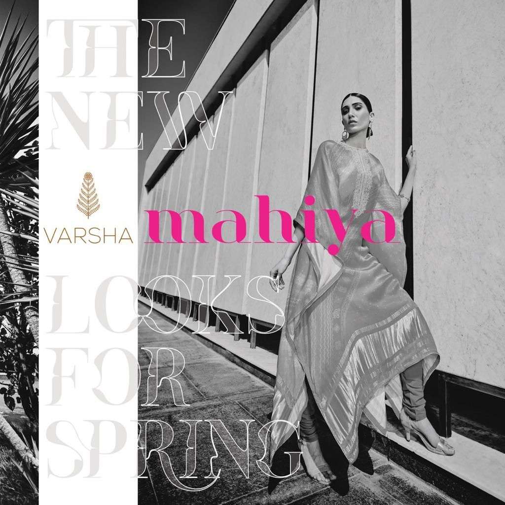 Varsha Fashion Mahiya Woven Silk With Fancy Kaftan Kurti col...