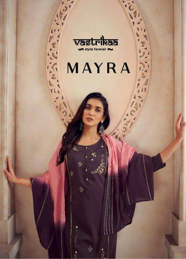 Vastrikaa Mayra Chinon Silk With Fancy Salwar kameez collect...