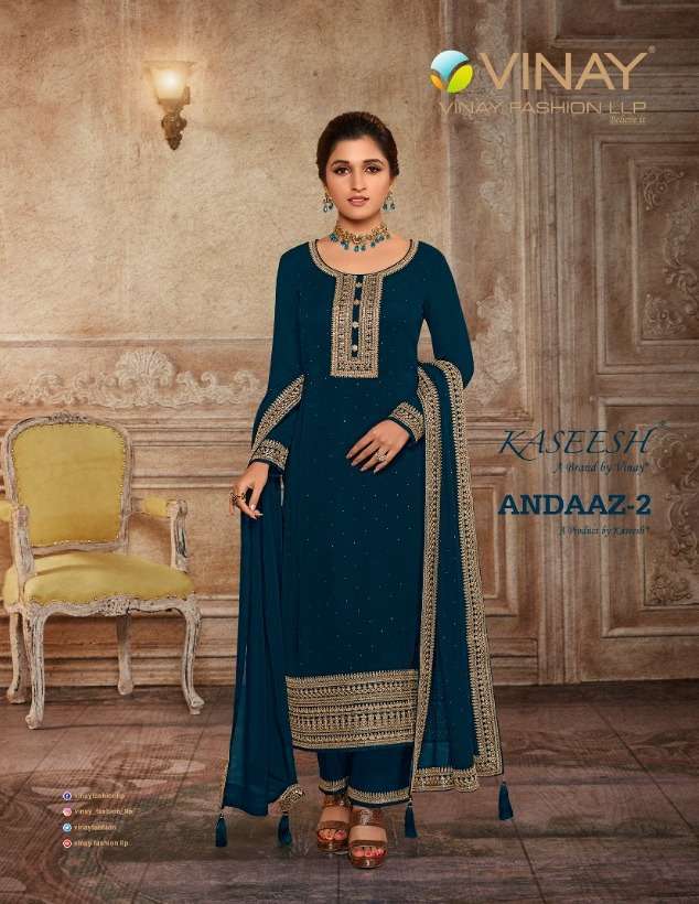 Vinay Fashion Andaaz vol 2 Georgette With Embroidery work Pa...