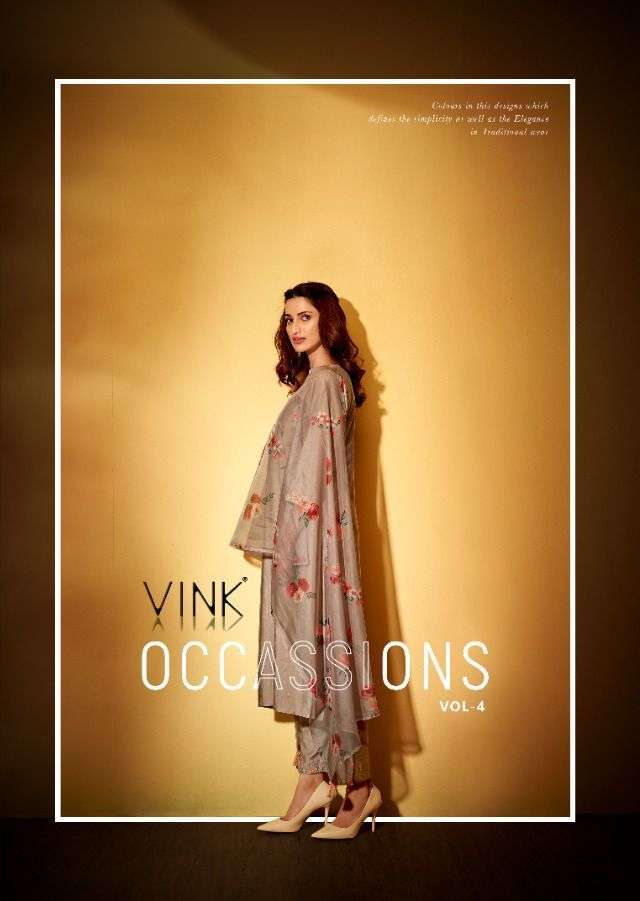 Vink Occasions Vol 4 Fancy party wear Suits collection at wh...