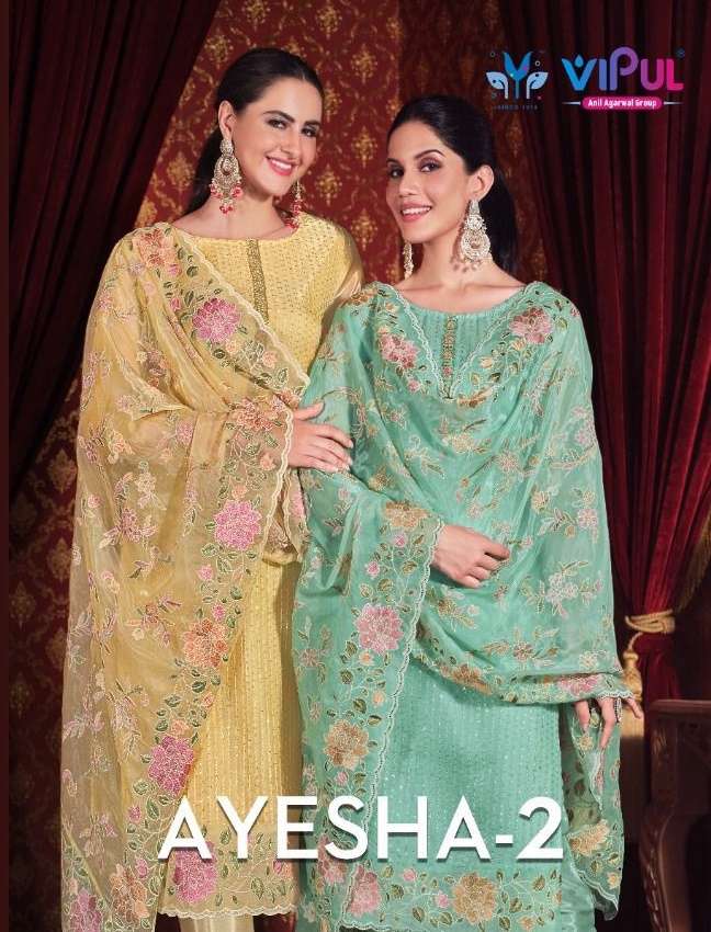 Vipul Fashion Ayesha Vol 2 Organza Silk With Hand work Fancy...