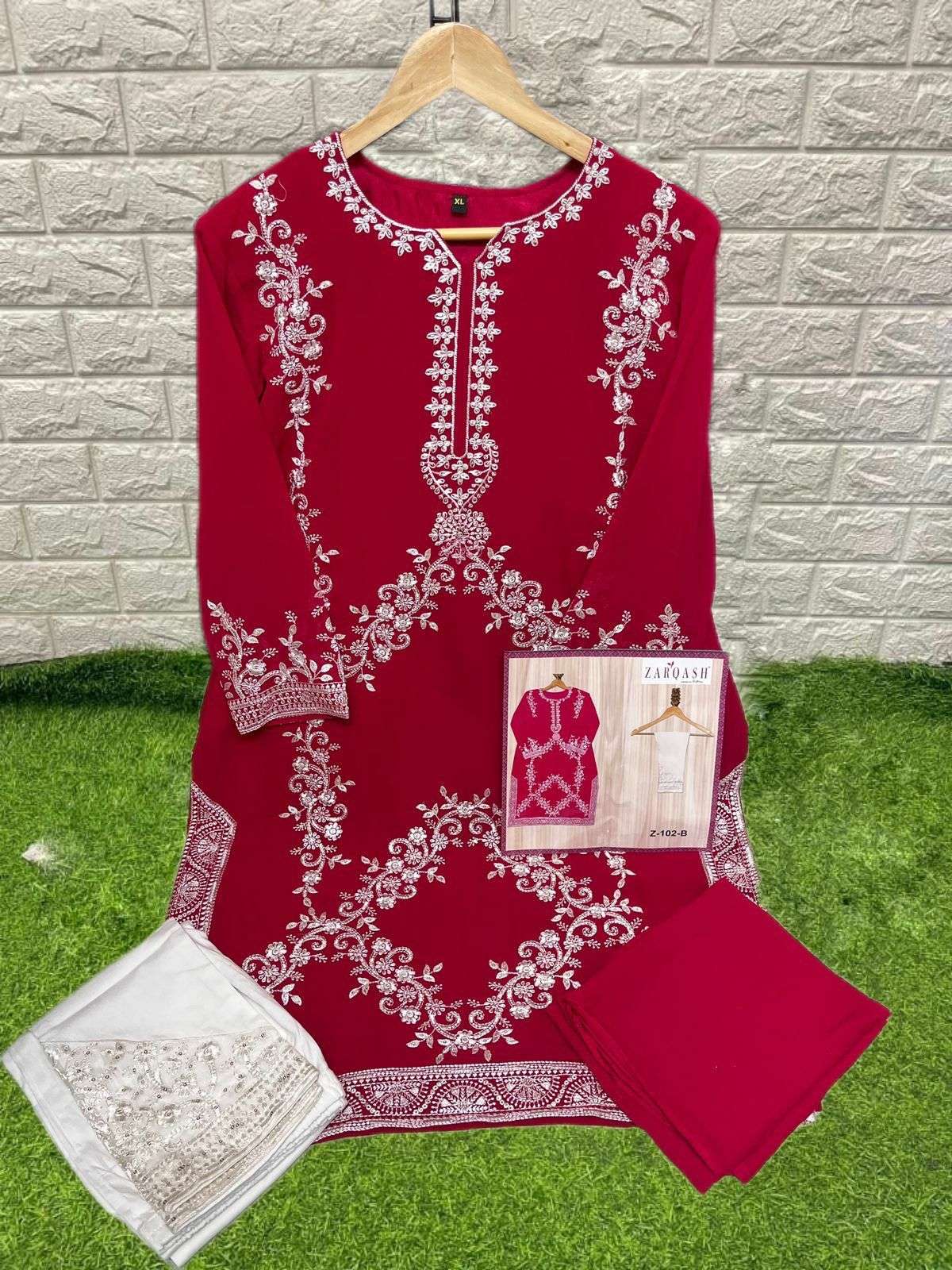Zarqash Luxuria Vol 1 Georgette With Embroidery work Readyma...