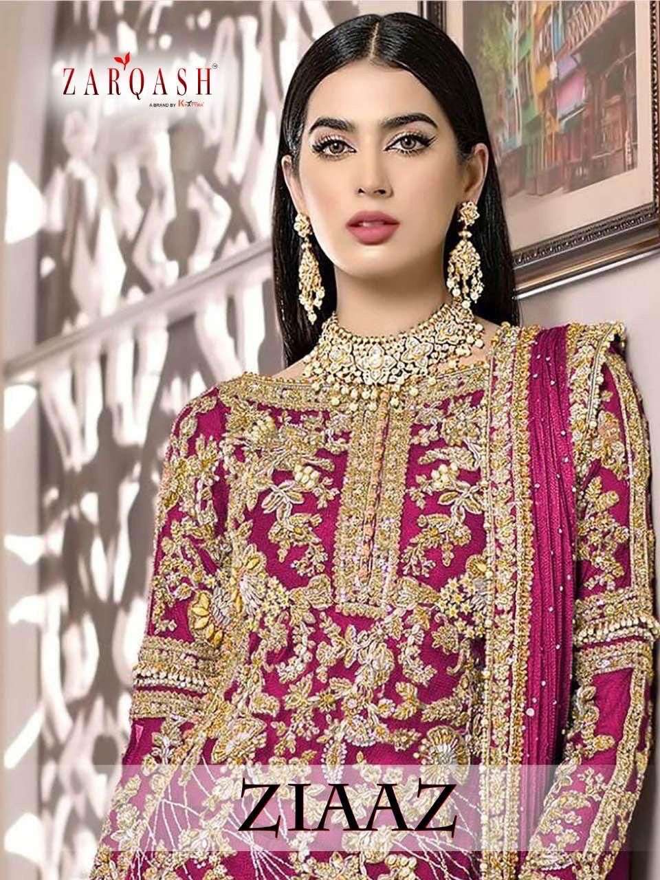 ZARQASH ZIAAZ COLORS AWESOME PAKISTANI DRESS MATERIALS AT WH...