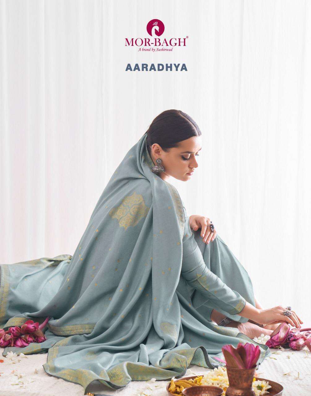 Aashirwad Creation Morbagh Aaradhya Silk With Embroidery wor...