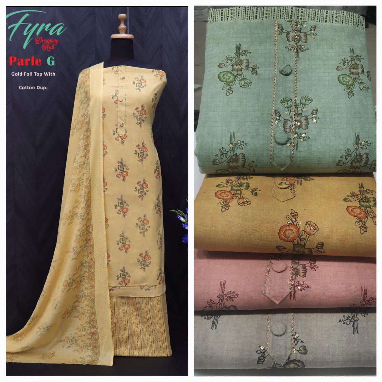 Alok suits Fyra Designer Taj vol 10 Cotton With Digital prin...