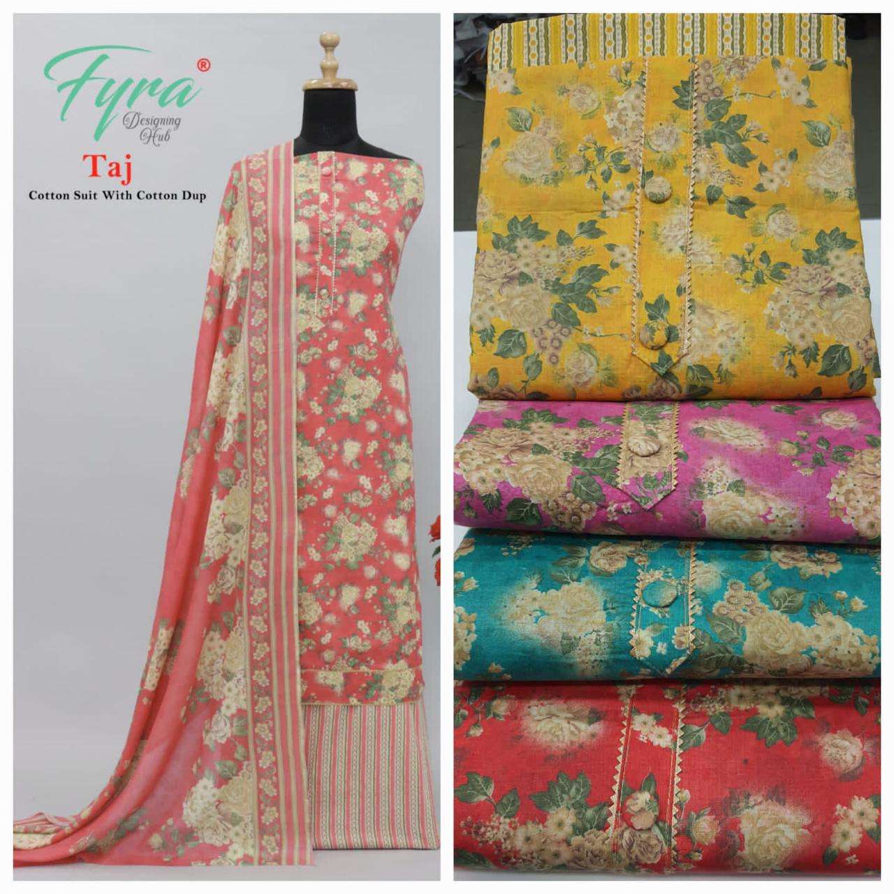 Alok suits Fyra Designer Taj vol 6 Cotton With Digital print...