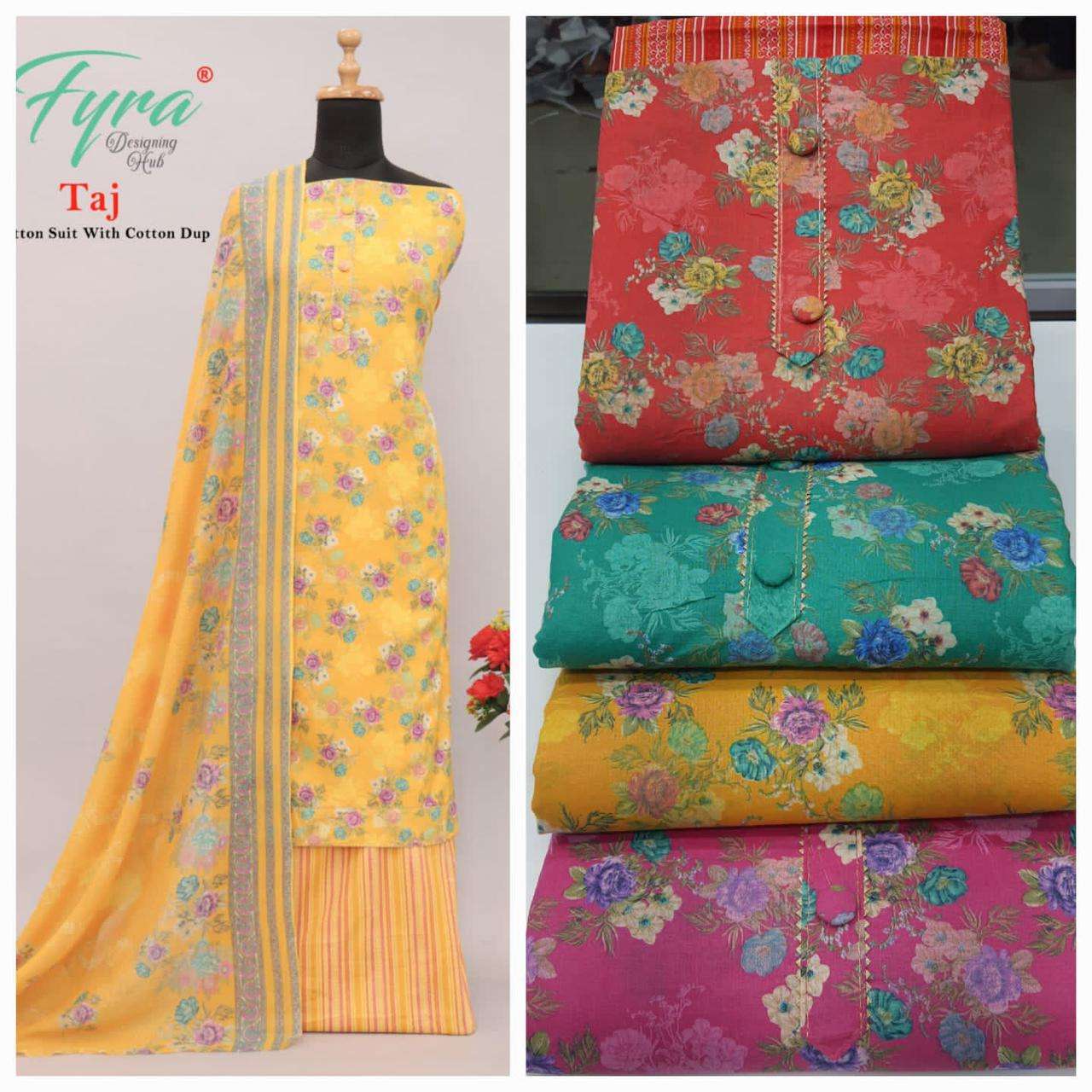 Alok suits Fyra Designer Taj vol 8 Cotton With Digital print...