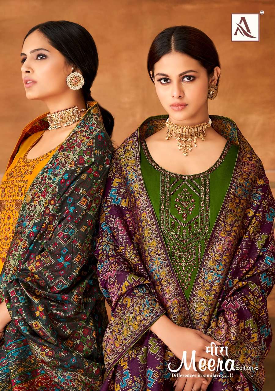 Alok Suits Meera Cotton With Printed Hand work Salwar Kameez...