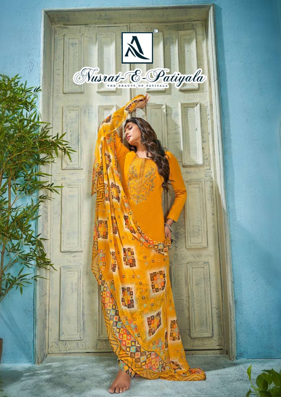 Alok Suits Nusrat-E-Patiyala Jam cotton With Digital Print S...