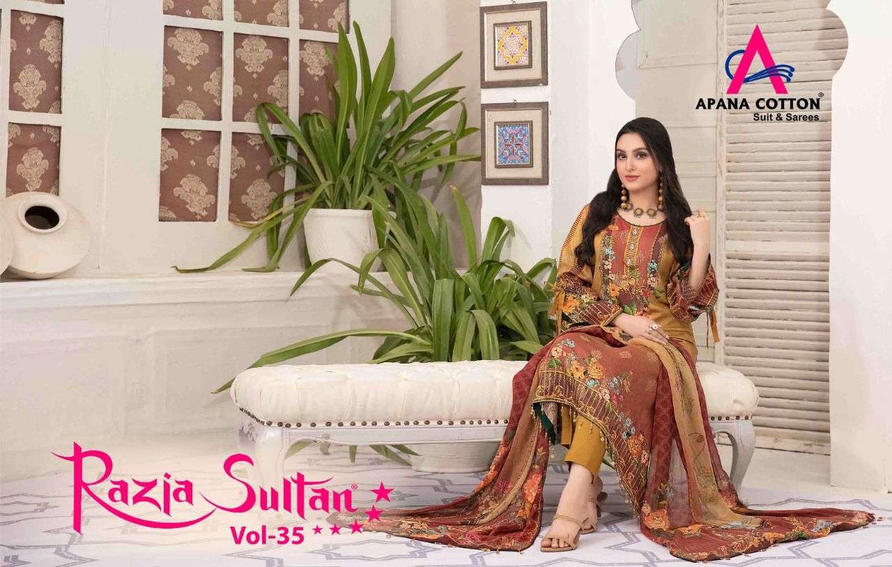 Apna Raiza Sultan vol 35 Cotton With Printed Dress Material ...