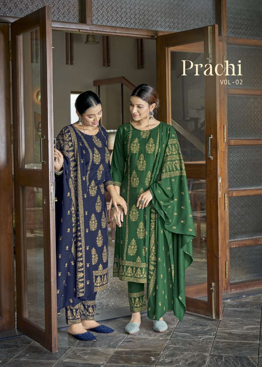 Banwery Prachi vol 2 Rayon With Embroidery Work Fancy Readym...