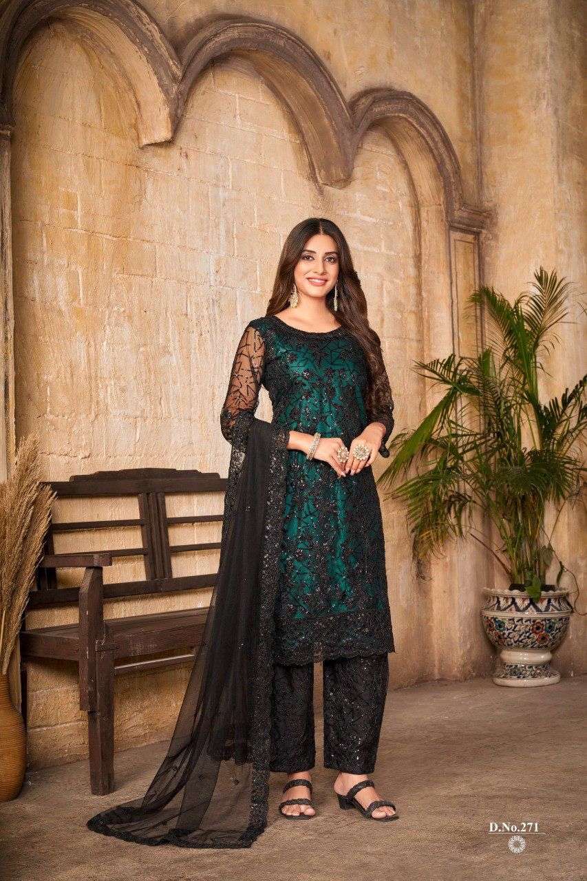 Dani Vaani vol 27 Net with fancy sequence work salwar kameez...