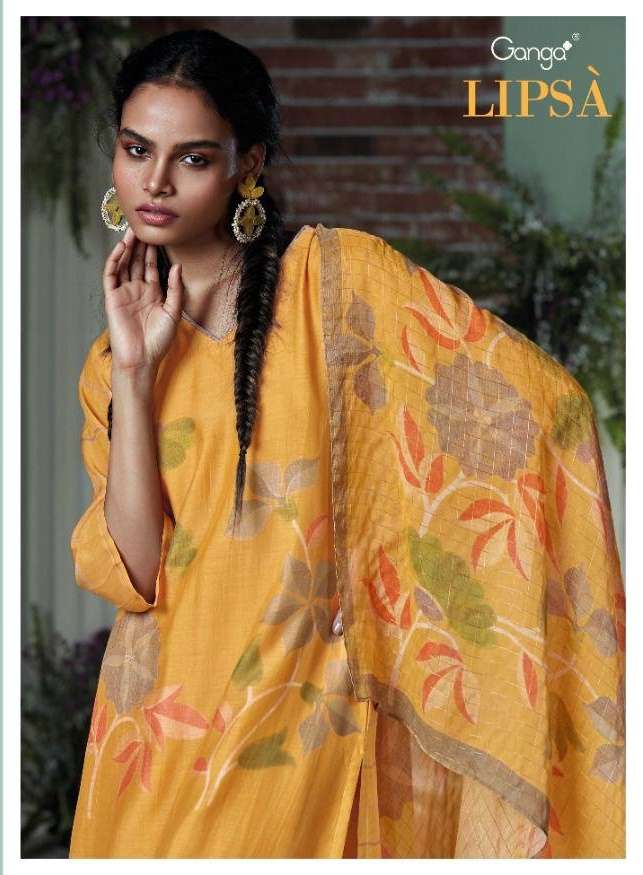 Ganga Fashion Lipsa Silk with fancy Festival Wear Dress Mate...