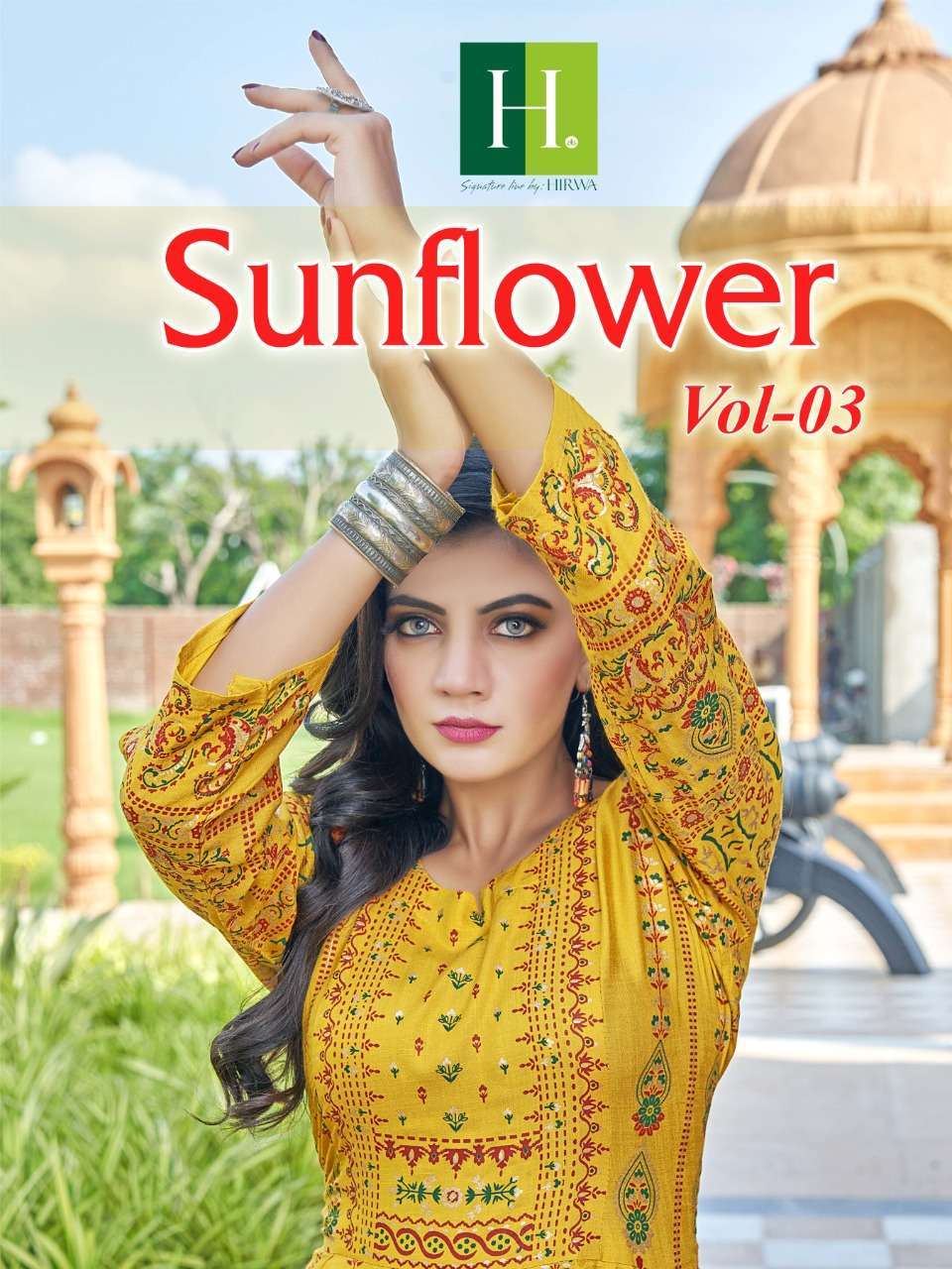 Hirwa Sunflower Vol 3 Fancy Designer Anarkali Fancy Gown Col...