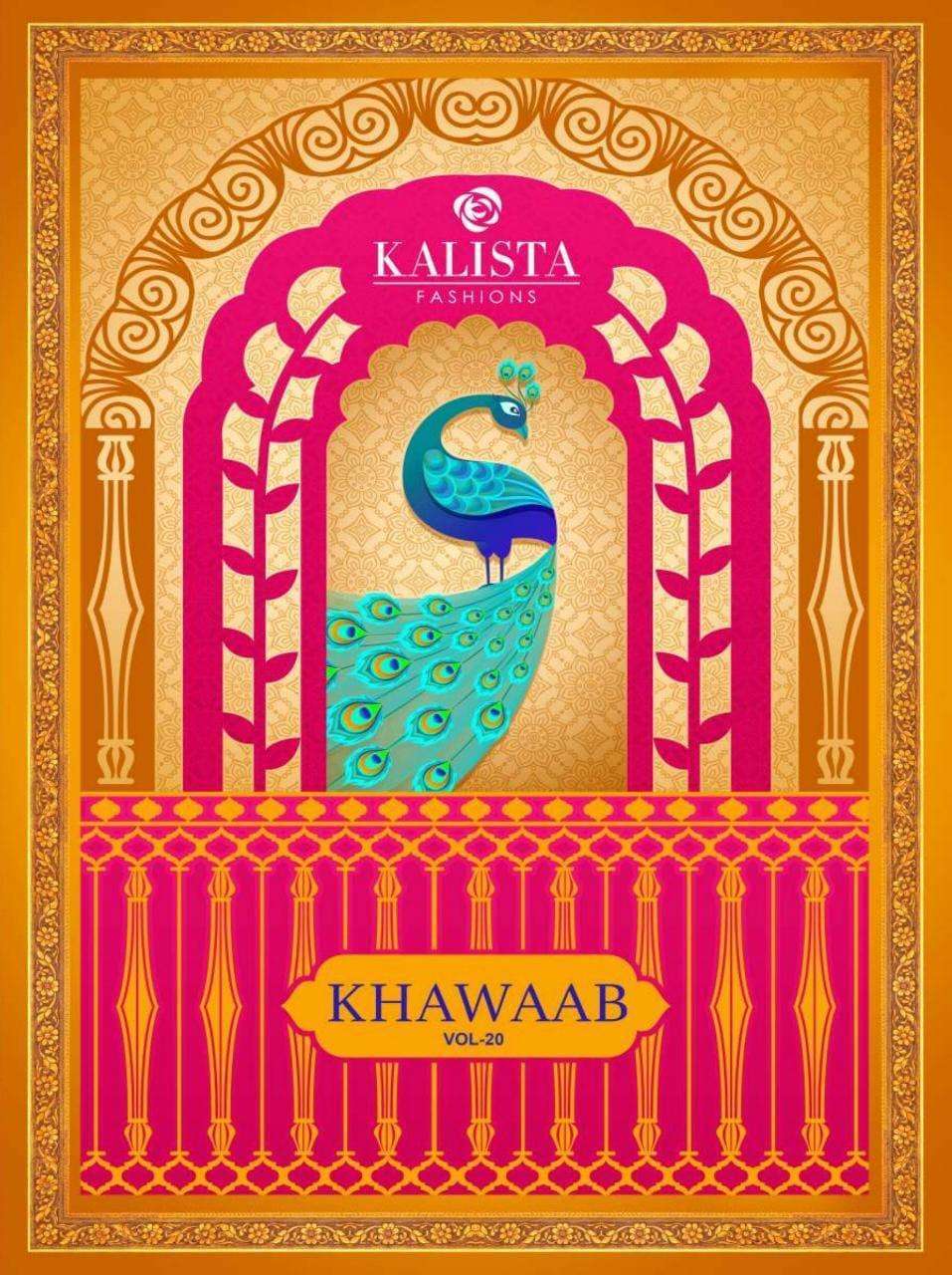 Kalista Fashion Khawaab vol 20 fancy with Embroidery work We...