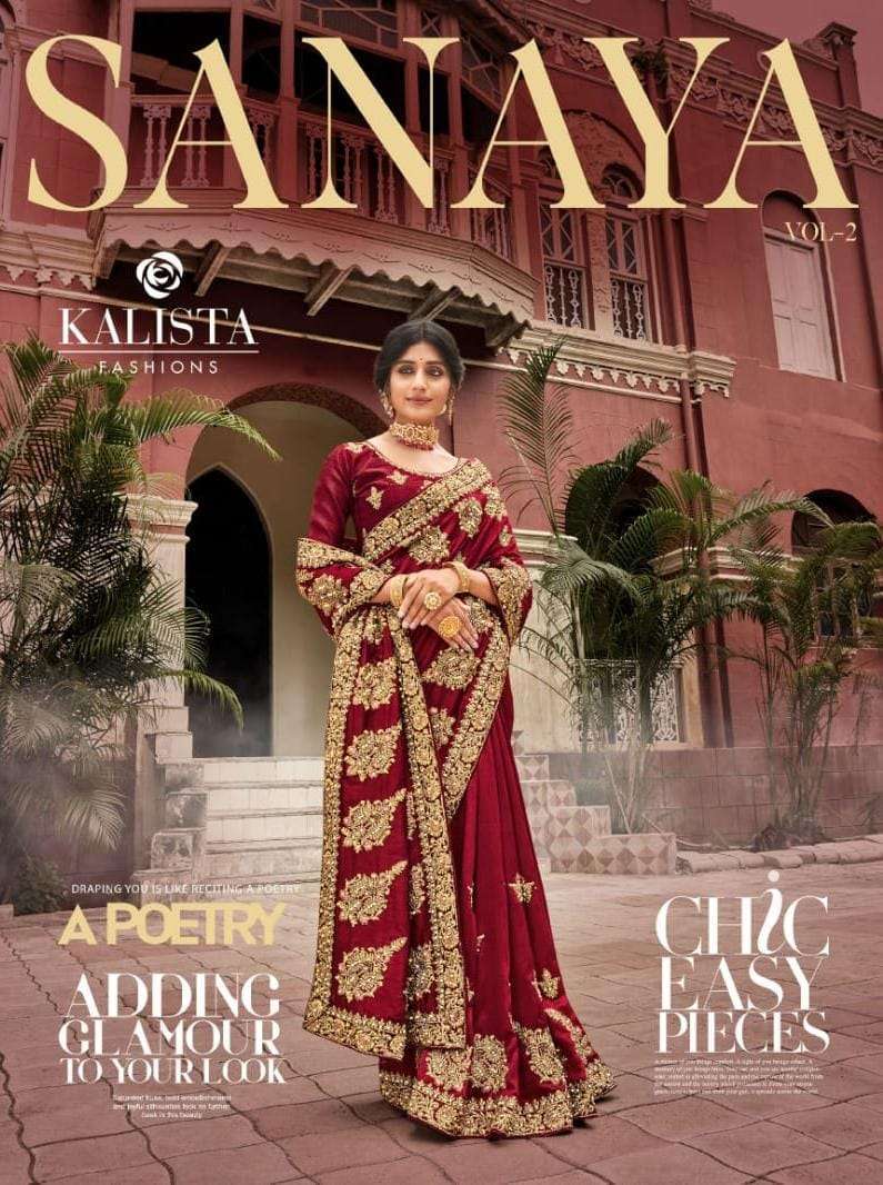 Kalista Fashion Sanaya vol 2 Viscose Silk With Embroidery wo...