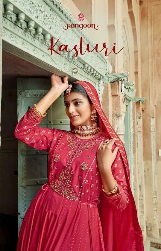 Kessi fabrics Rangoon Kasturi Fancy Handwork Designer Salwar...