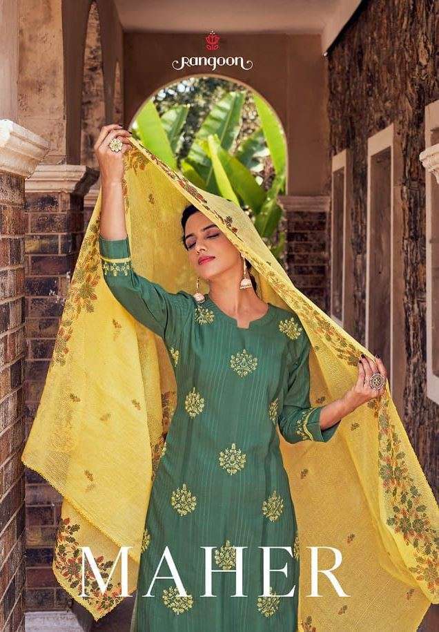 Kessi Fabrics Rangoon Maher fancy with handwork Salwar kamee...