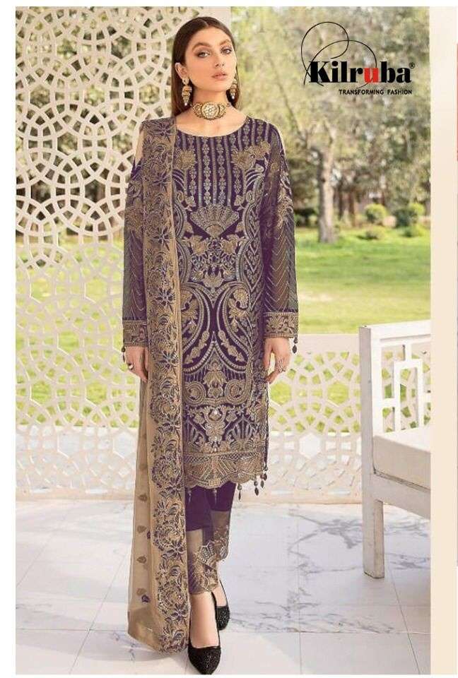 Kilruba 176 Georgette With Embroidery Work Pakistani Suits c...