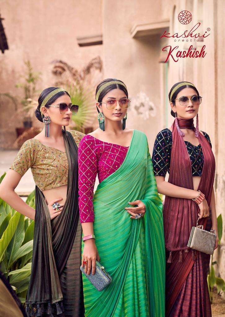 Lt fabrics Kashvi Creation Kashish Fancy With Velvet Embroid...