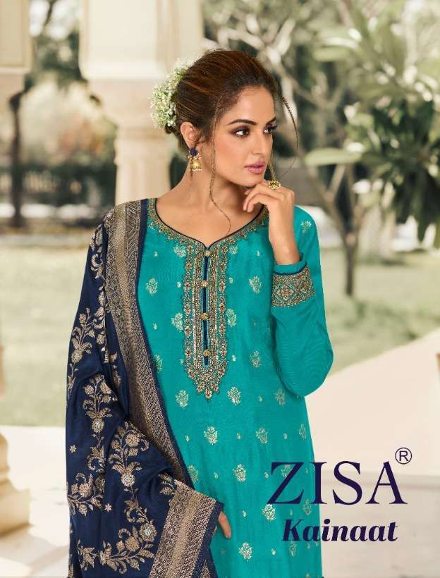 Meera Trendz Zisa Kainaat Dola Jacquard With fancy Dress Mat...